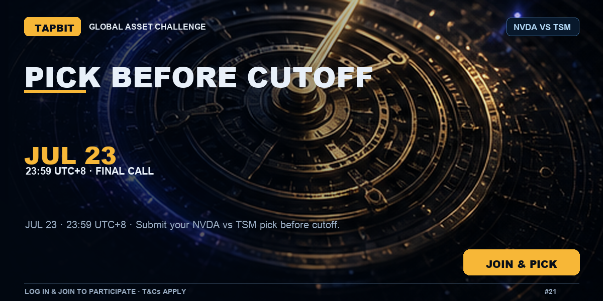 Tapbit · PICK BEFORE CUTOFF