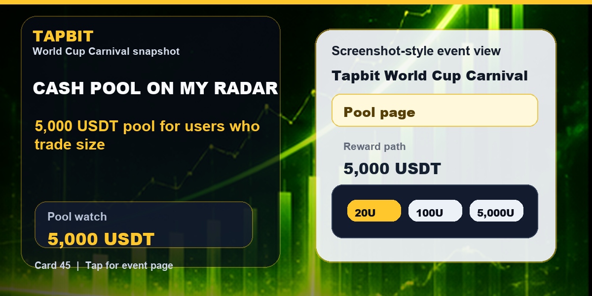 Tapbit World Cup Carnival Snapshot | Cash pool screenshot