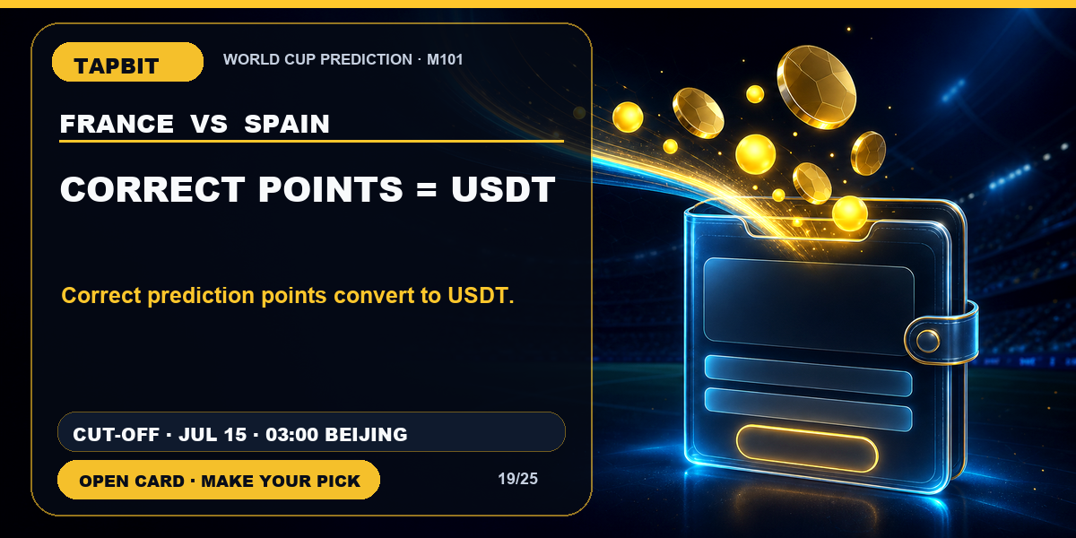 Tapbit World Cup Prediction | CORRECT POINTS = USDT