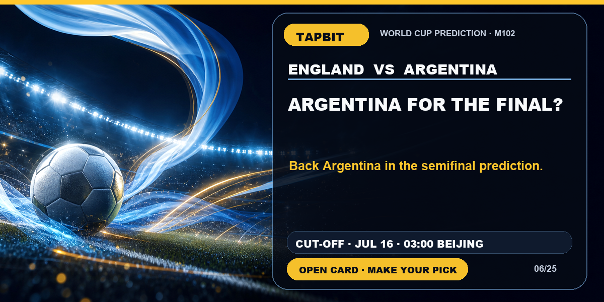 Tapbit World Cup Prediction | ARGENTINA FOR THE FINAL?