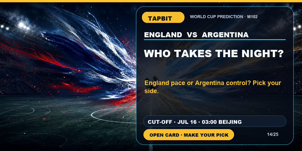 Tapbit World Cup Prediction | WHO TAKES THE NIGHT?