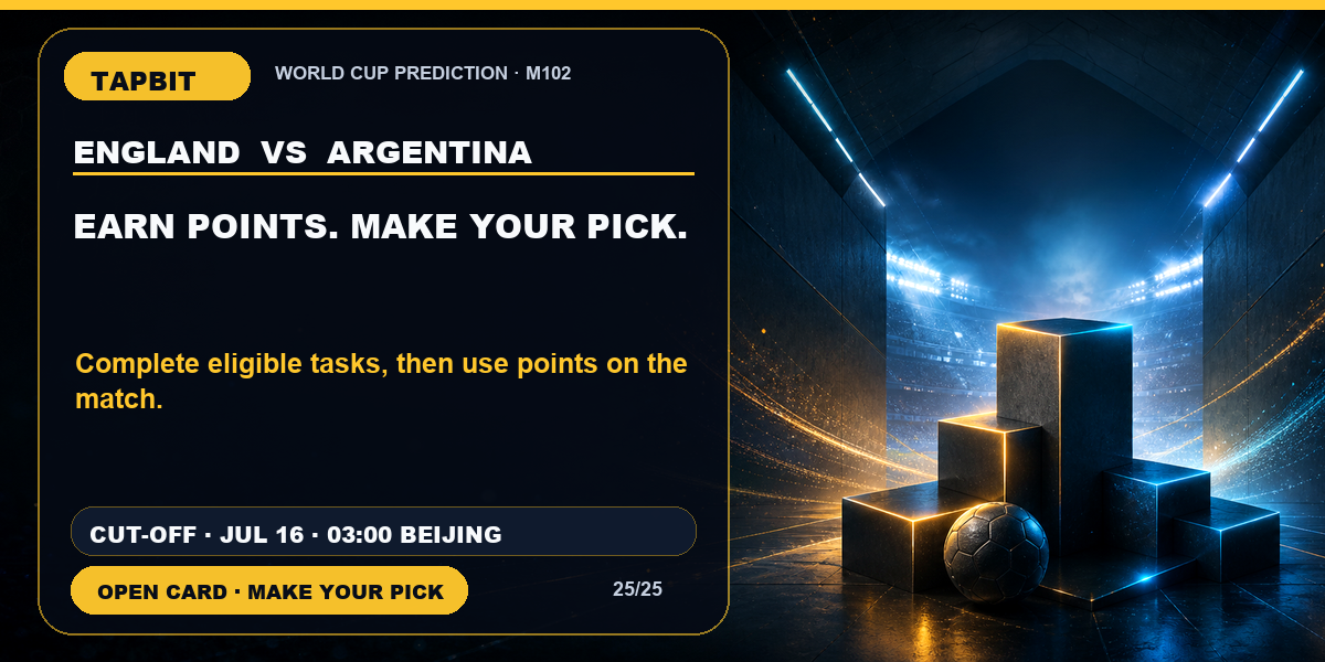 Tapbit World Cup Prediction | EARN POINTS. MAKE YOUR PICK.