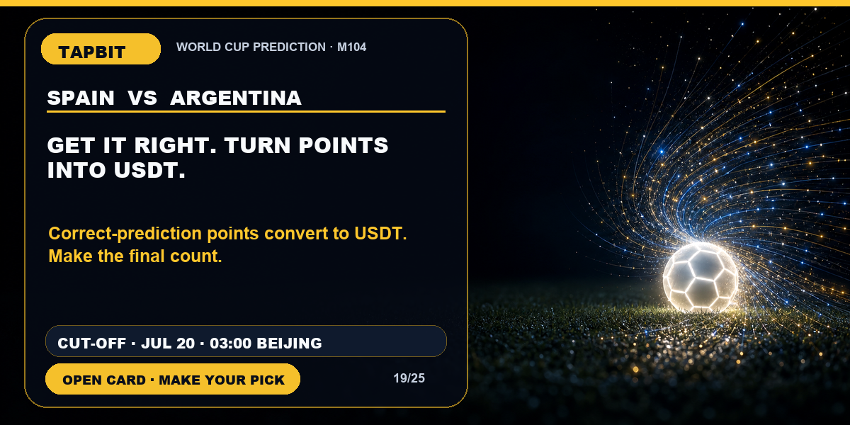 Tapbit World Cup Prediction | GET IT RIGHT. TURN POINTS INTO USDT.